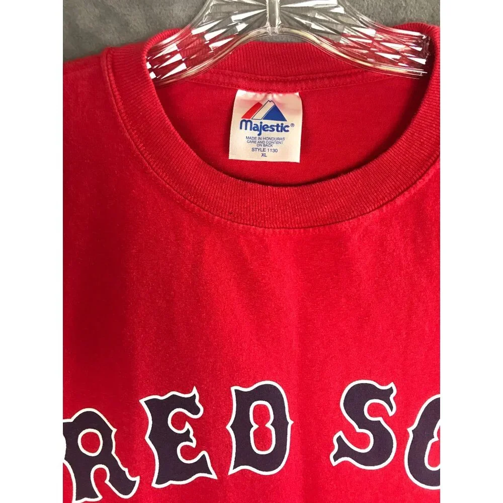Red Sox Matsuzaka #18 Majestic T-Shirt Short Sleeve Red - Picture 3 of 8